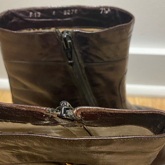 Bally vintage brown leather boots - Picture 3 of 6